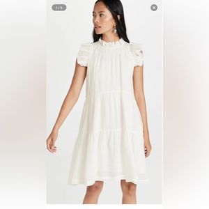 Sea New York Tier Waverly Flutter Sleeve Dress 8 NWT